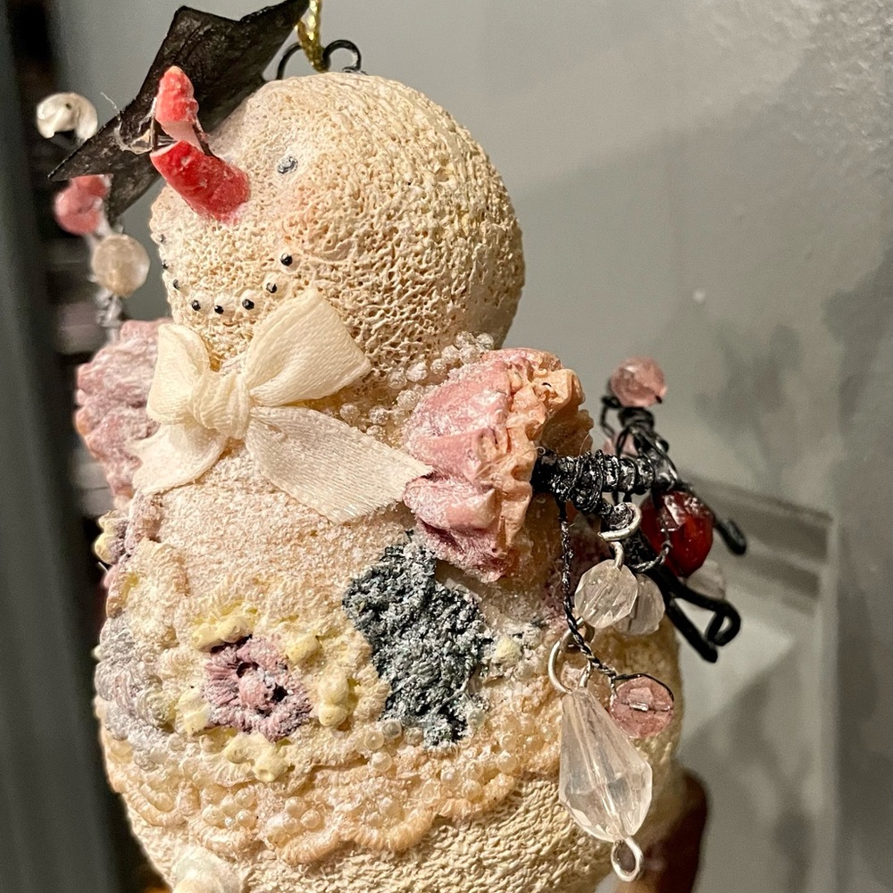 Snowman/Woman Christmas Ornament